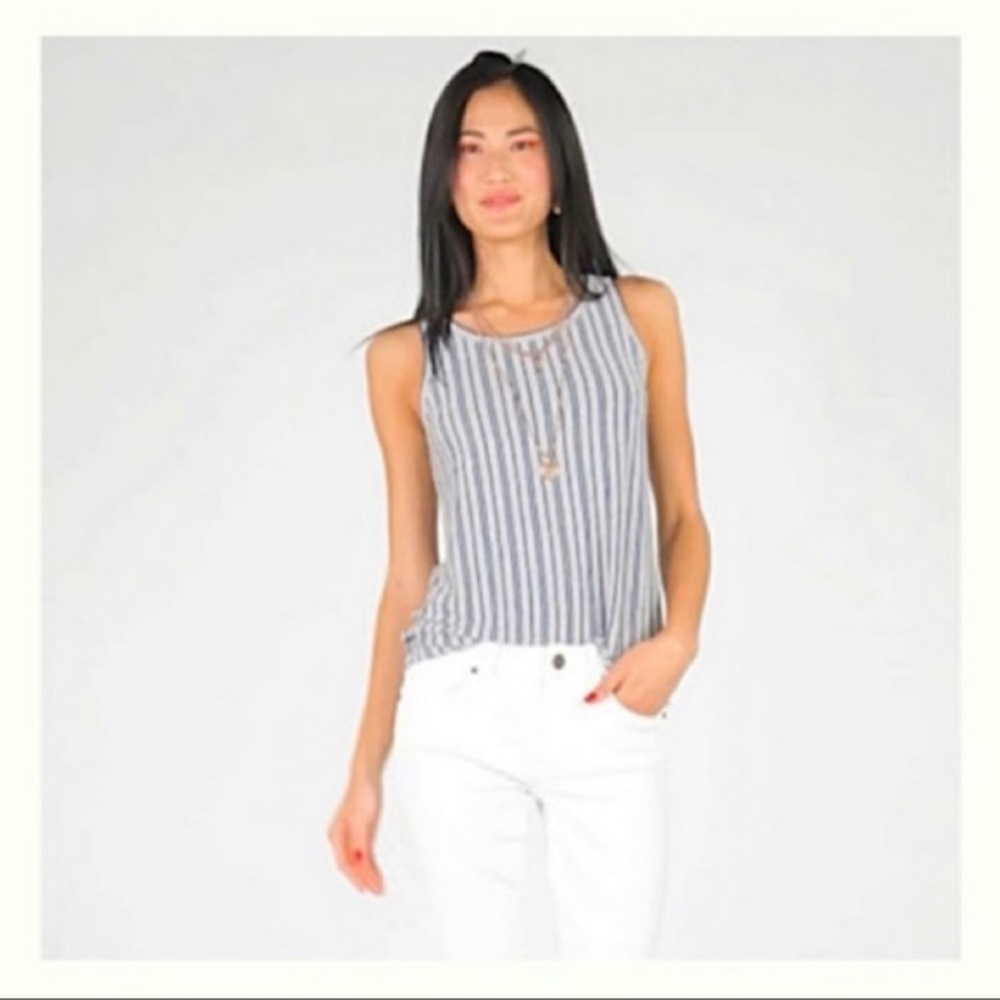 CAbi Ticker stripe tank 5569